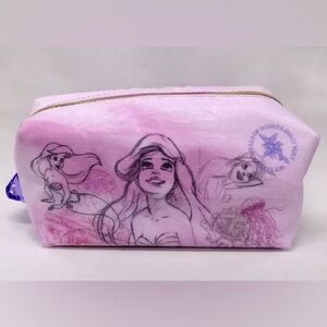Tokyo DisneySea 15th Anniversary Little Mermaid Cosmetic/Pencil Pouch, EUC.